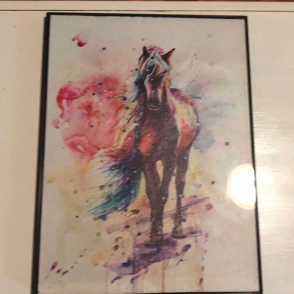 Watercolor Horse Print